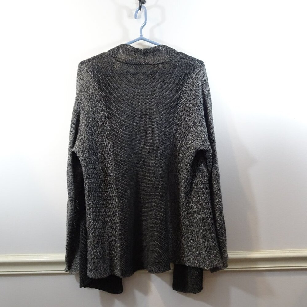 Eileen Fisher Linen Open Front Cardigan Sweater Gray Size S Sheer Lightweight - Picture 4 of 5
